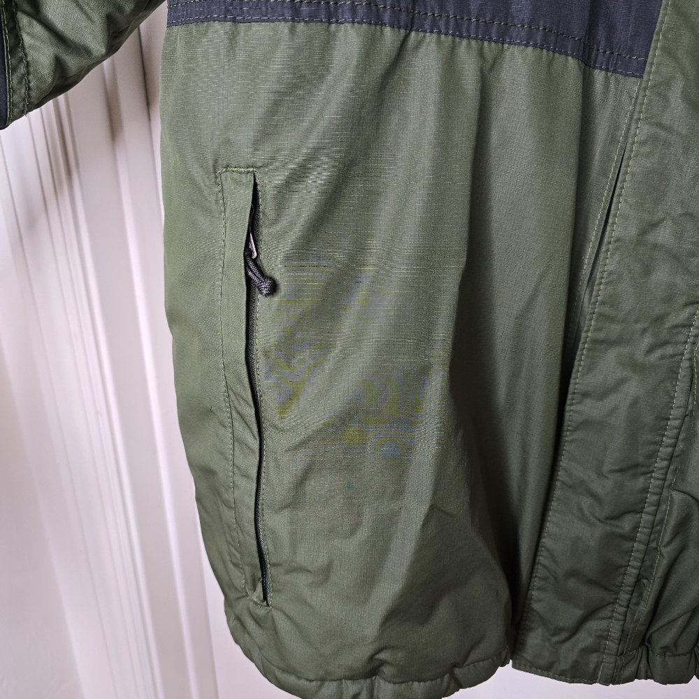 Green black zip front coat Columbia Mens L - Picture 11 of 16